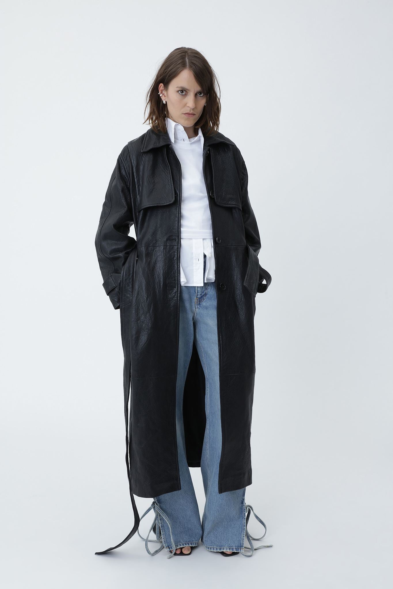 Tenna Leather Coat - Won Hundred Online Store