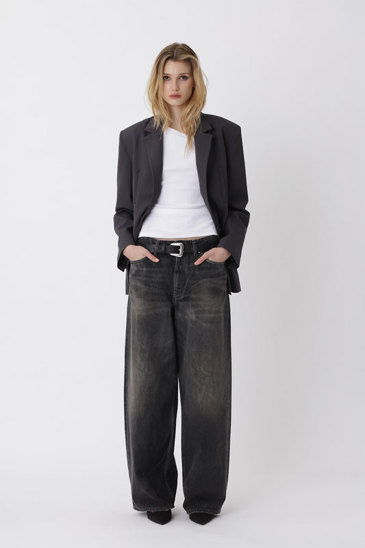 Lyon Coated 80s Black Jeans W - Won Hundred Online Store