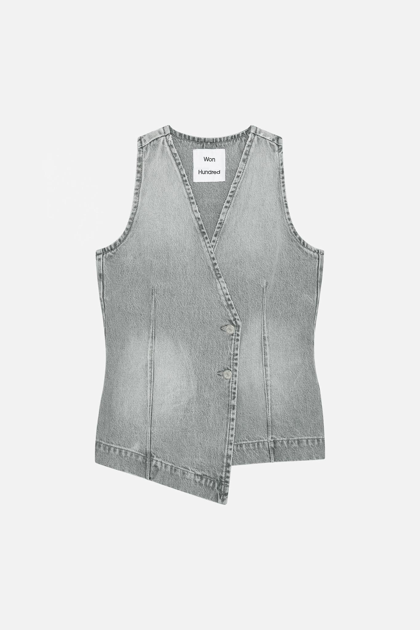 Oliva Denim Vest - Won Hundred Online Store