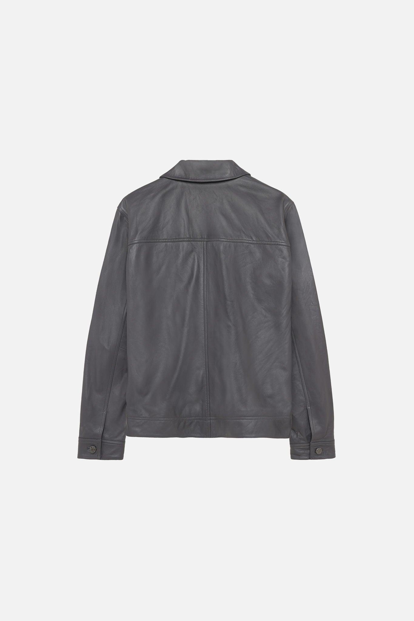 Clayton Leather Shirt Jacket