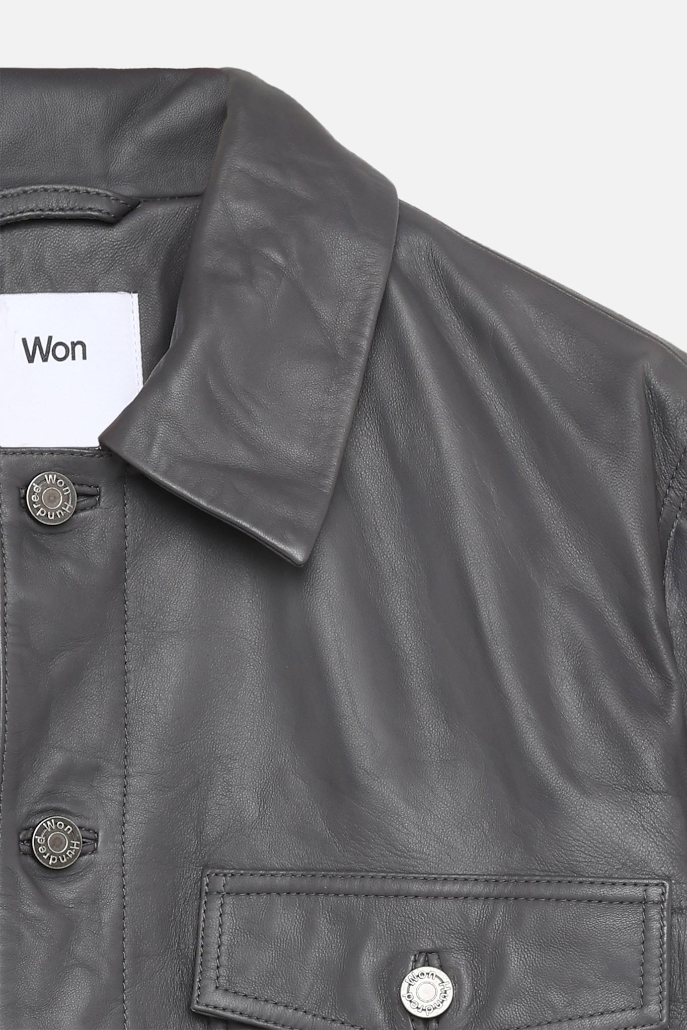 Clayton Leather Shirt Jacket