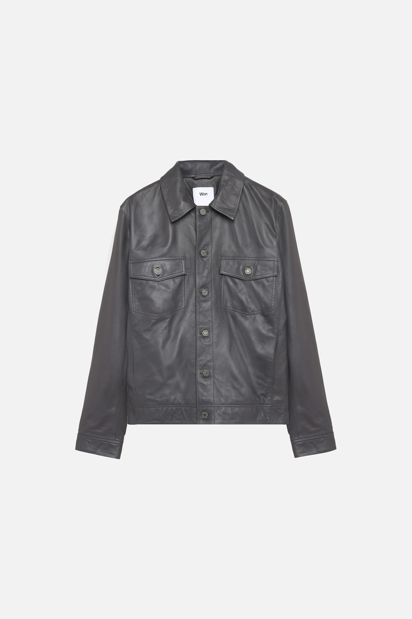 Clayton Leather Shirt Jacket