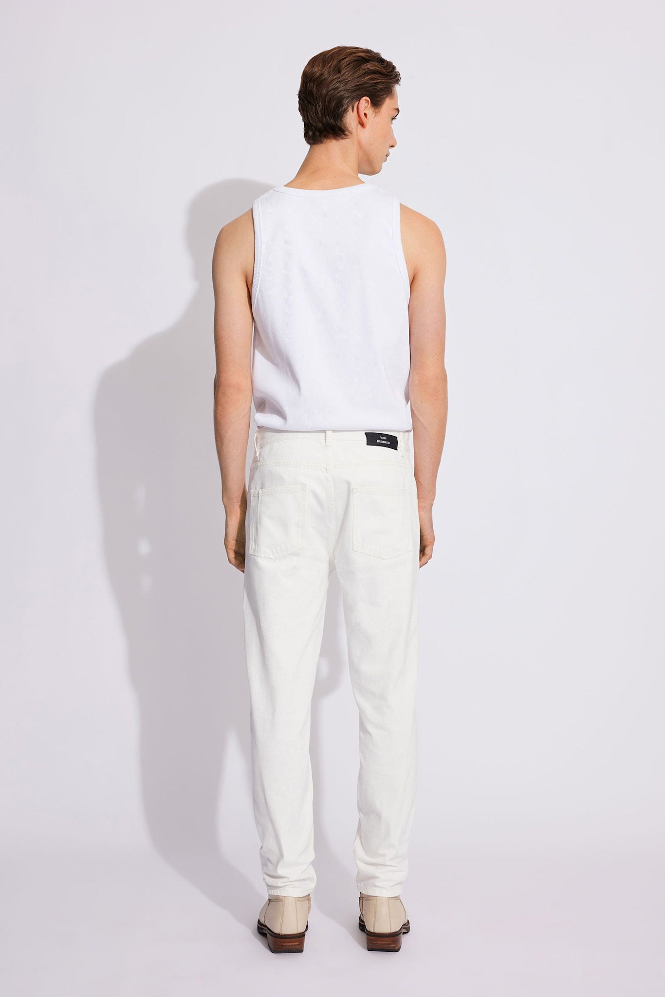 Won Hundred Men Ben 5-Pockets Tinted White