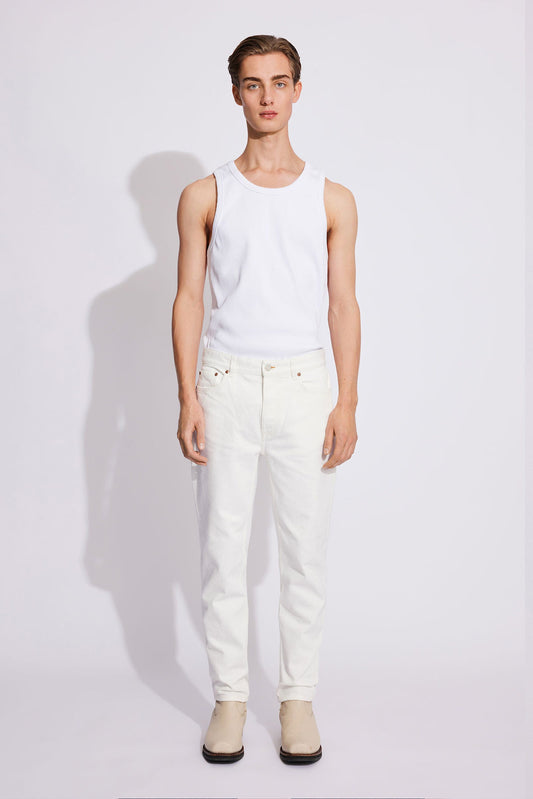 Won Hundred Men Ben 5-Pockets Tinted White