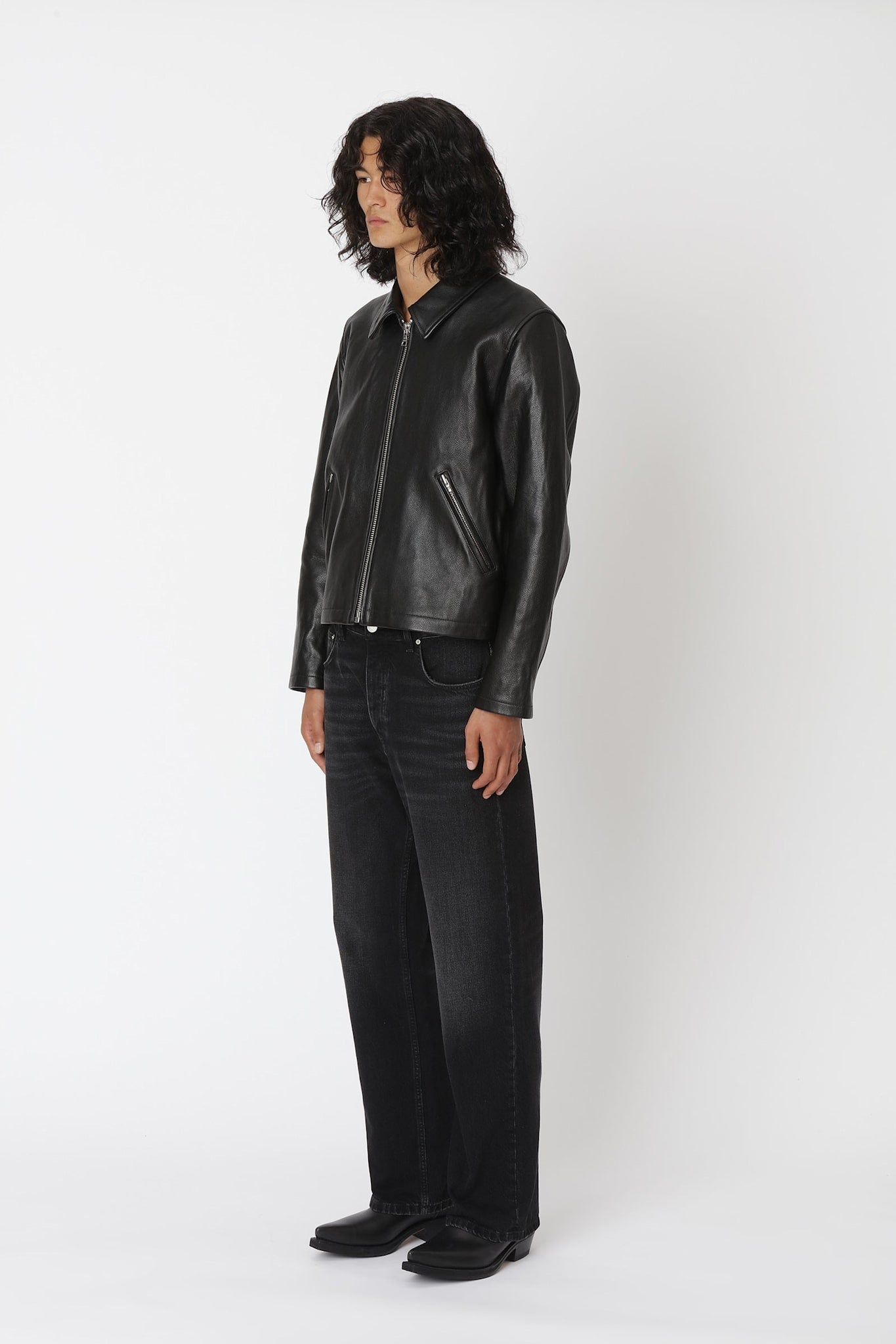 Won Hundred Men Dutton Leather Jacket Jacket Black